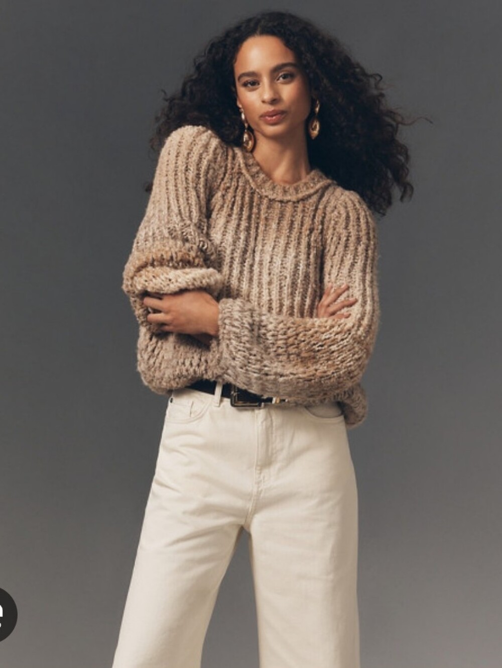 Pilcro Chunky Ombre Pullover Sweater - Size Medium